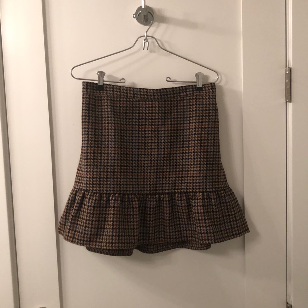 J. Crew plaid mini skirt